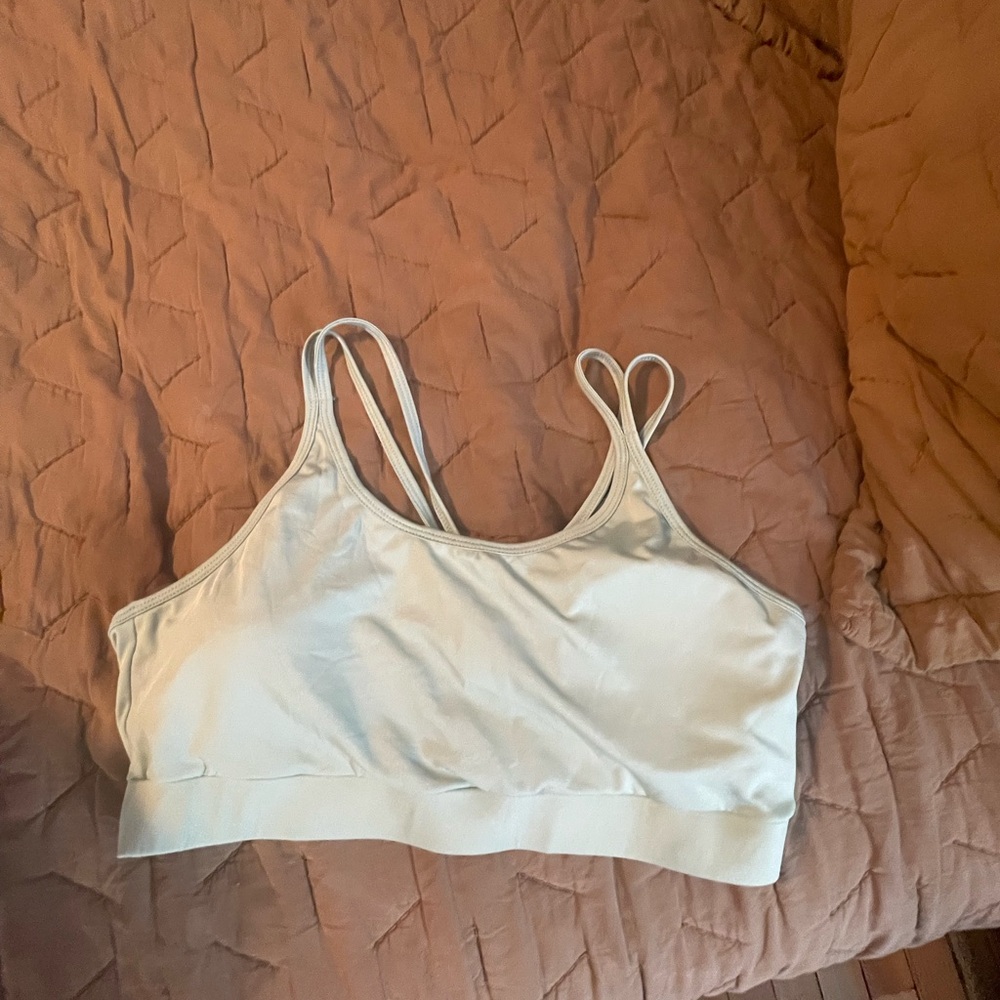 Women's Cream Sports Bra
